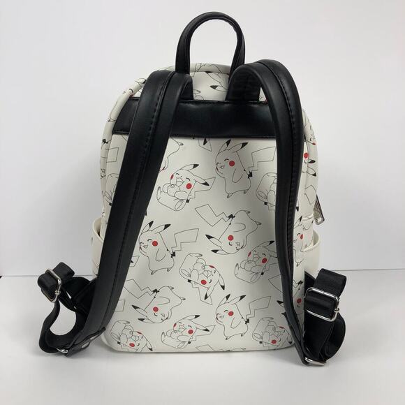 Loungfly Pokemon Pikachu Mini Backpack White 2019 Retired EUC - Picture 8 of 11